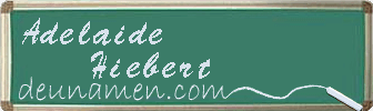 Adelaide Hiebert Visitenkarte